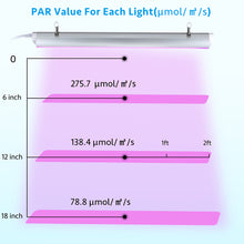 Load image into Gallery viewer, LED Grow Light, 2ft T8,100W(4 x 25W, 600W Equivalent), Super Bright, Full Spectrum Sunlight Plant Light, LED Grow Light Strips, Grow Light Bulbs for Indoor Plants,Greenhouse,4-Pack